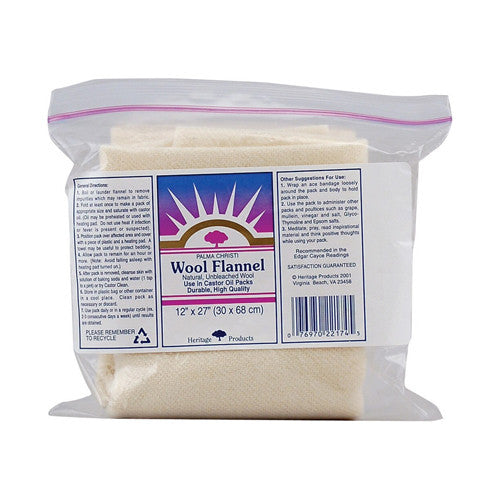 Heritage Products, Palma Christi Wool Flannel Cloth, 1 Ea